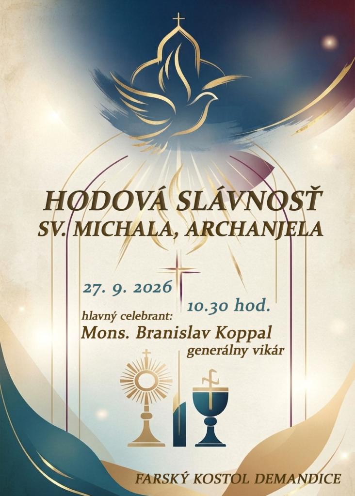 Hodová slávnosť sv. Michala v Demandiciach 27. 9. 2026
